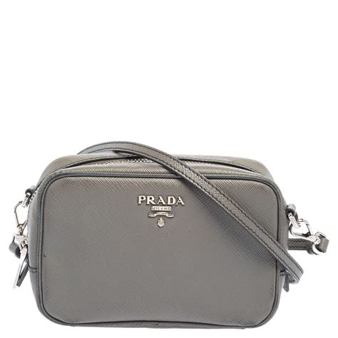 prada grey crossbody bag|prada crossbody bag used.